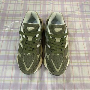 New Balance Army Green Retro Running Shoes